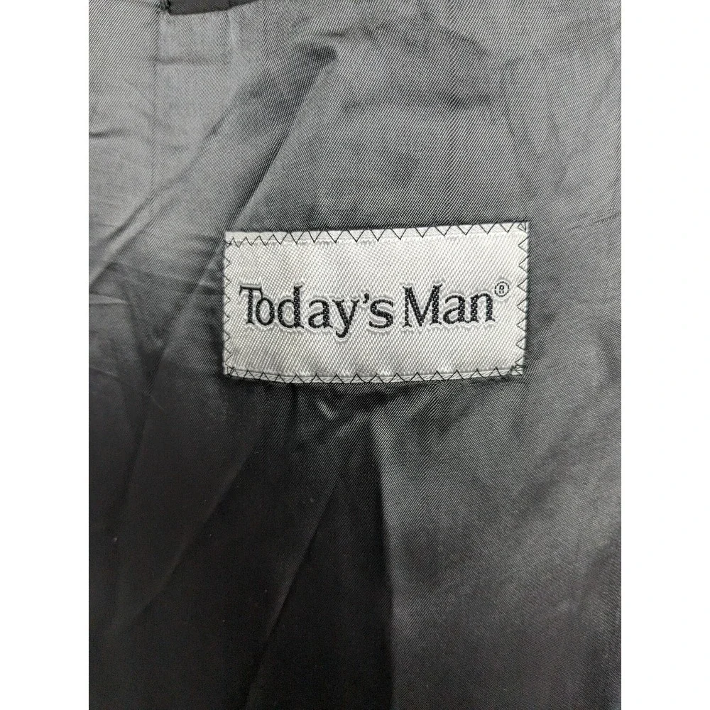 Gian Carlo Lamberti Made in Italy Vtg Gray Virgin Wool Suit Jacket Size 43